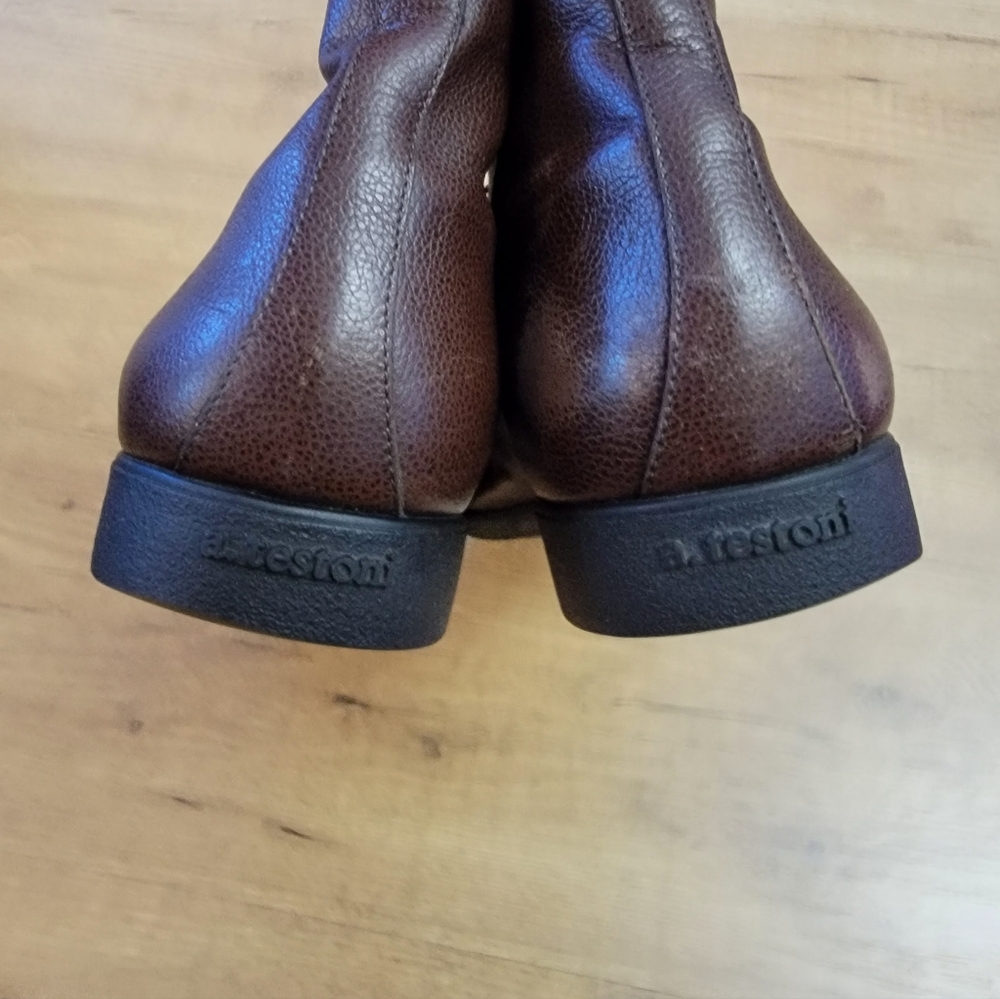 A. Testoni Basic Men Brown Leather Chukka Ankle B… - image 3